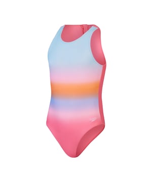 Meisjes Speedo Hydrasuit met print in roze blauw.- Hydrasuit ontwerp - hoge borst- en rugdekking voor gestroomlijnd zwemmen.- Lichte ondersteuning voor de buste.- Ontwerp met rits achter.- 100% chloorbestendig.- Sneldrogend.- Zowel het polyester als het PBT garen zijn gemaakt van 100% post-consumer afval zoals gerecyclede plastic flessen.- Ref: 81345516772Let op: retourzendingen worden alleen geaccepteerd als het hygiënelabel nog aan het product bevestigd is.