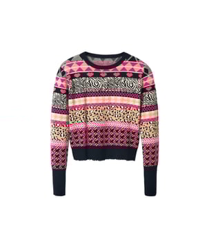 Marca: Desigual   Género: Mujeres   Tipo: Punto   Color: Fucsia   Patrón: Geométrico   Escote: Cuello Redondo   Mangas: Manga Larga   Temporada: Otoño/invierno