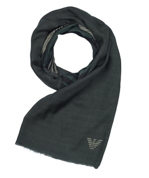 100% Schurwolle; Emporio Armani Schal;  Modell: 625223 0A323 00742;  Hochwertig verarbeitet;  Maße (cm): 176 x 86;  Emporio Armani Logodetails