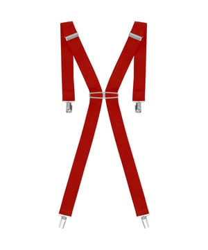 Diese elastischen Clip-On-Hosenträger für Herren verfügen über eine verstellbare Rücken- und Frontschnalle und 4 hochbelastbare Spangen. Elastische und starke Metallclips in England hergestellt. Diese Hosenträger werden in England genäht und zusammengebaut. X-Form entworfene Männerhosenträger (1½'' - 35mm)