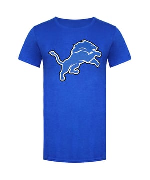 Fanatics Detroit Lions Women's Blue T-Shirt - a must-have for any passionate Detroit Lions fan looking to showcase their team pride in style and comfort. Fanatics, known for its sports apparel and fan gear, offers this T-shirt as part of their NFL collection. Let's explore the key features of this trendy and supportive garment:

 Official NFL Merchandise:  The Fanatics Detroit Lions Women's Blue T-Shirt is an officially licensed NFL product, featuring the authentic team logo and colors. Wearing this shirt allows you to display your loyalty to the Detroit Lions with pride.

 Blue Color:  The T-shirt comes in the team's signature blue color, providing a spirited look that allows you to represent the Lions wherever you go.

 Comfortable Fit:  The T-shirt is designed with a comfortable and flattering fit, suitable for women of all body types. It's perfect for cheering on your team during game days or for everyday wear.

 High-Quality Materials:  Made from quality fabrics, this T-shirt ensures durability and a soft feel against your skin.

 Detroit Lions Branding:  The T-shirt may feature the Detroit Lions team logo or branding, displaying your support for the team in a stylish manner.

 Versatility:  Whether you're attending a Lions game, watching from home, or simply going about your day, this T-shirt is a versatile piece that effortlessly complements various outfits.

 Ideal for Female Fans:  The T-shirt is tailored to cater specifically to the preferences and sizing needs of female fans, offering a feminine and comfortable look.

 Authentic Fanatics Product:  As an official Fanatics product, you can be assured of its authenticity and quality.