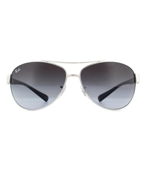 Ray-Ban Zonnebril 3386 003-8G Zilvergrijs Verloop is een grotere versie van de klassieke Rayban aviator zonnebril. Deze hebben een veel bredere arm met de klassieke aviator vorm.