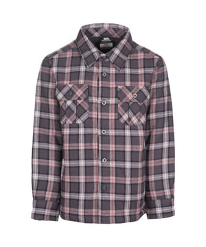 Childrens shirt met lange mouwen en knoopjes, gemaakt van gingham-materiaal. 2 x borstzakken. Kraag uit 2 delen. Sherpa-voering. Verborgen zakje met rits. Knoopsluiting. Shell: 100% katoen. Voering: 100% Polyester.