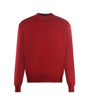 Parajumpers Wallace Plain Red Jumper. Stay warm and stylish in the Parajumpers Red Knit Jumper. This luxurious Mens Jumper is crafted with Knitwear. Don't sacrifice style for comfort - make a statement!. Plain Red Jumper, Round Neck. PJS Patch On Left Sleeve, Elasticated Cuffs and Hem. 70% Wool, 30% Acrylic. Style: Wallace 0310