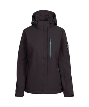 Buitenmaterialen: 100% Polyester TPU Membraan. Voering: 100% polyester. Stof: Geweven. Ontwerp: Contrast gestreept. Stoftechnologie: DLX, winddicht. Manchet: Verstelbaar. Halslijn: Kapitein. Mouwtype: Met lange mouwen. Getapete naden. Functies van de kap: Verstelbaar, Ritssluiting. Zakken: 1 borstzak, waterafstotende rits, contrast, 2 onderzakken, rits. Bevestiging: Volledige ritssluiting. Waterdichte classificatie: 20000mm. 10000g/m²/24hrs. Hem: Verstelbaar, trekkoord.