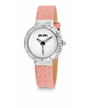 Folli Follie WF13A032SPR - Damenuhr Quarz aus Edelstahl• Material: Edelstahl• Glas: Mineral• Armband: Leder• Farbe: Silber• Wasserbeständigkeit: 0 m (0 ATM)• Gehäusegröße: 28 mm