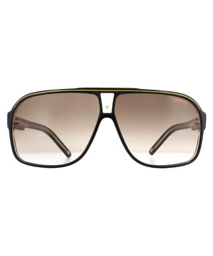 Die Carrera Sonnenbrille Grand Prix 2 807 HA Black Brown Gradient ist eine weitere großartige Retro-Acetatbrille im abgeflachten Pilotenstil von Carrera, die sich sowohl für die Rennstrecke als auch für den Straßenverkauf eignet. Jenson Button trägt Carrera und die Mädels in der Boxengasse sehen auch nicht schlecht aus!