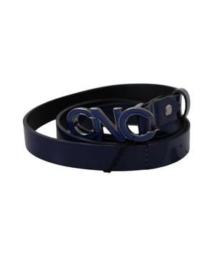 Brand new with tags
  100% Authentic C&#8217;N&#8217;C&#8217; Costume National belt
  Crafted from blue leather
  Classic belt design
  Blue-tone hardware
  Buckle fastening
  Model: Fashion Belt
  Motive: Solid pattern
  Material: Leather
  Color: Dark Blue
  Logo details
  Made in Italy
