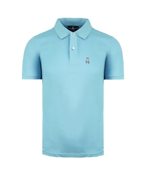 Psycho Bunny de Robert Godley Short Sleeve Blue Mens Classic Shirt B6K001B1PC Reef