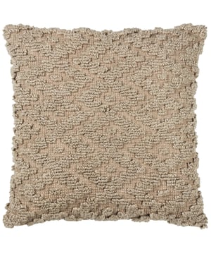 The Calvay cushion is a modern classic that will help build a relaxed living feel to your home. Featuring a hand-woven highly textural geometric design, this cushion is complete with a plain reverse and earthy colour palette for a grounded, organic look. Size: 50 x 50cm