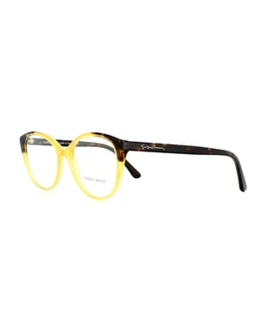 Giorgio Armani Glasses Frames AR7138 5582 Honey Havana 52mm have a plastic frame which is a cat Eye shape and is for women