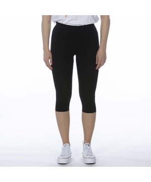 Especificaciones: Leggings 3/4 de talle alto con cinturilla elástica con logo Corte: Slim-fit La modelo lleva la talla: S Altura del modelo: 170 cm