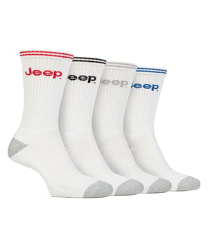 Presentamos los ecológicos calcetines deportivos Jeep Cushioned Crew: una mezcla perfecta de estilo y sostenibilidad. Confeccionados con esmero, estos calcetines están hechos de una mezcla de algodón reciclado, compuesta por un 60% de poliéster, un 30% de algodón y un 2% de elastano. Diseñados tanto para un uso casual como deportivo, estos calcetines deportivos de aspecto clásico presentan una pernera acanalada con un elegante diseño a rayas, adornado con la marca Jeep en contraste. Además, los calcetines están cuidadosamente confeccionados con soportes elásticos para el arco del pie, lo que garantiza un ajuste seguro que se mantiene en su sitio durante cualquier actividad. Con un grosor medio y costuras y puños estándar, estos calcetines transpirables son perfectos para llevar a diario.Lavables a máquina a 40°, estos cuatro pares de calcetines deportivos Jeep Cushioned Crew son un complemento práctico y sostenible para tu colección de calcetines. Disfruta de la comodidad y el estilo mientras contribuyes a un mundo más verde.