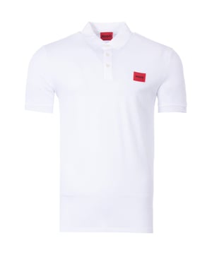 Upgrade your wardrobe essentials with the Logo Patch Sustainable Polo Shirt from the HUGO/b> Clean up your Act collection. Crafted from pure sustainably sourced African cotton pique, cut to a slim fit. Featuring a three button placket, classic spread collar with thick ribbed detailing and short sleeves with ribbed cuffs. Finished with the iconic red HUGO logo patch embroidered at the chest.Cotton made in Africa - an initiative of the Aid by Trade Foundation, one of the world\'s leading standards for sustainably produced cotton.Slim Fit, Sustainably Sourced Cotton Pique, Thick Ribbed Detailed Collar, Three Button Placket, Short Sleeves with Ribbed Cuffs, HUGO Branding. Style & Fit:Slim Fit, Fits True to Size. Composition & Care:100% Cotton, Machine Wash.