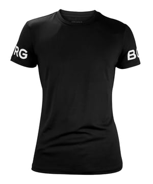 Björn Borg - Men’s High Performance Short Sleeve T-ShirtGet ready for your next run with the Björn Borg Men’s High Performance T-Shirt. A high quality performance t-shirt made from breathable material. Ideal for all other types of exercise.This short sleeve T-shirt is made from a breathable material that will keep you comfortable and dry as you move. It comes in a regular fit with a round neck, a longer length designed to include overhead exercises, and a longer back for extra coverage, ideal for running or other sports.With a higher armhole construction for optimal movement and the iconic Borg logo on the chest gives this t-shirt a stylish twist that will make it an instant favourite in your wardrobe. It also comes in 3 classic colours: Black, White & Peacoat (Navy).The Björn Borg Short Sleeve T-shirt is a high-performance tee made from soft 90% recycled polyester stretch quality fabric. The material is also quick drying so that you don’t have to worry about sweat while you workout.This t-shirt is made from: 90% Polyester (Recycled), 10% Elastane and comes in 4 sizes: Small, Medium, Large & X-Large. It is a short sleeve length and is Machine Washable.Extra Product DetailsBjörn Borg Men’s T-ShirtShort Sleeve LengthIdeal For EverydaySuitable For SportsBreathable MaterialRegular Fit & Round NeckHigher Armhole ConstructionIconic Borg Logo On ArmQuick DryingInsert Panels Under ArmsComes In Black, White or Navy90% Recycled PolyesterAvailable In: S, M, L & XLMachine Washable