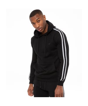 Actualiza tu vestuario casual con esta sudadera con capucha para hombres de estilo diseñador. Confeccionada con algodón y poliéster suave y cómodo, esta chaqueta de ajuste regular presenta puños y cintura acanalados, una capucha con cordones y bolsillos canguro, mientras que un logotipo bordado de Enzo en la parte delantera agrega un toque final moderno.