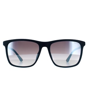 Police Square Unisex Blue Turquoise Blue Gradient Mirrored 90041091 Police are a modern square style crafted from lightweight acetate. Plastic temple tips and rubber nose pads ensure all day comfort . Metal temples feature on the Police logo for brand authenticity.