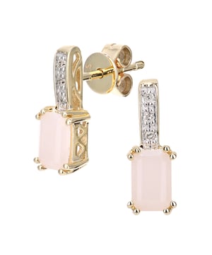 Oro amarillo de 9 quilates (375): 1,5 g; # Diamante: 0,03 ct; # Ópalo rosa: 0,72 ct