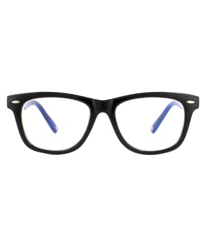 Montana Glasses Frames KBLF1 1 Black Blue Light Block  are a lightweight, rectangular style frame which are designed with all day comfort in mind. The durable plastic frame have a contemporary appearance, yet classic shape which means they will look great across a wide range of face shapes and sizes. These kids Montana designer glasses have aspheric, Blue Light Block lens technology and scratch resistance, exceptional for a frame of this price.