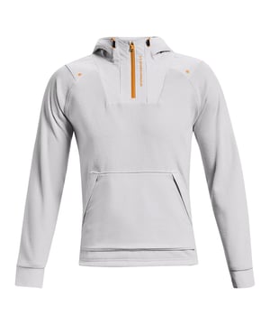 Sudadera con capucha Under Armour Rush Fleece Gris Claro para hombre, una prenda exterior orientada al rendimiento y con estilo diseñada para proporcionar comodidad, calidez y funcionalidad durante tus entrenamientos, actividades al aire libre o salidas informales. Esta sudadera con capucha ofrece una serie de características que la convierten en una opción versátil para el individuo activo.

Características principales:

 Tecnología UA Rush:  Esta sudadera con capucha incorpora la innovadora tecnología UA Rush de Under Armour, que utiliza tejido con infusión mineral para reflejar la energía de vuelta a tus músculos, mejorando potencialmente la resistencia y la fuerza durante tus actividades.

 Propiedades de evacuación de la humedad:  El tejido está diseñado para expulsar la humedad de tu cuerpo, manteniéndote seco y cómodo incluso durante entrenamientos intensos.

 Diseño transpirable:  A pesar de su calidez, el diseño de la sudadera con capucha permite la transpirabilidad, garantizando un flujo de aire adecuado para evitar el sobrecalentamiento durante las actividades físicas.

 Capucha ajustable: La capucha incorporada ofrece protección adicional contra los elementos y es ajustable, lo que le permite personalizar el ajuste y la cobertura según sea necesario.

 Bolsillo delantero tipo canguro:  La sudadera con capucha cuenta con un espacioso bolsillo canguro frontal para guardar objetos y calentarse las manos, lo que resulta muy práctico para llevar pequeños objetos esenciales.

 Puños y dobladillo de canalé:  Los puños acanalados y el dobladillo acanalado proporcionan un ajuste seguro, atrapan el calor y evitan la entrada de corrientes de aire frío.

 Corte atlético:  La sudadera con capucha está diseñada con un corte atlético que ofrece una silueta cómoda y aerodinámica, apta tanto para entrenamientos como para ropa informal.