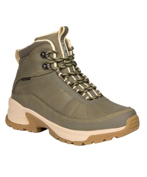 Upper: Grosgrain, PU (Polyurethane). Lining: Textile. Insole: Moulded. Midsole: Phylon. Outsole: Durable, Phylon, Rubber, Traction Grip. Fabric Technology: Breathable, Waterproof. Gusseted Tongue, Padded Collar, Padded Tongue, Pull Tab, Reflective Detail. Flat. Cut: Ankle. Design: Text. Toe Style: Round. Fastening: Lace Up, Loop.