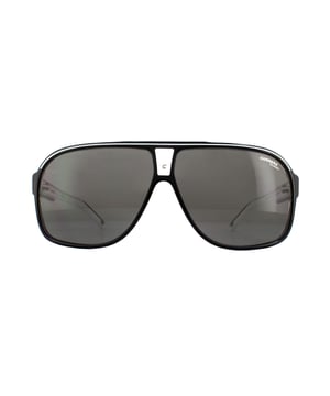 Carrera Sonnenbrille Grand Prix 2 7C5 M9 Black Crystal Grey Polarized eine weitere großartige Retro-Acetat-Fassung mit ihrer abgeflachten Pilotenform von Carrera, die sich für die Rennstrecke oder die Straße eignet. Jenson Button trägt Carrera und die Mädels in der Boxengasse sehen auch nicht schlecht aus!