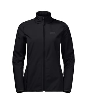 Jack Wolfskin Northern Pass Chaqueta Zip Up Womens Black Track Top 1305811 6000