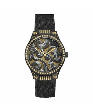 Guess W0844L1 - Reloj para mujer cuarzo acero inoxidable• material: acero inoxidable• cristal: minèral• pulsera: tela• correa: negro• resistencia al agua: 50 m (5 ATM)• tamaño de la caja: 40 mm