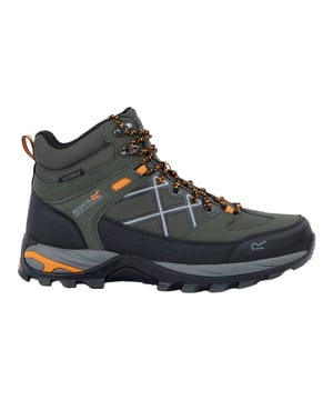 Upper: Durable, Polyester, PU (Polyurethane), Synthetic. Insole: TECFOAM. Midsole: EVA (Ethyl Vinyl Acetate), Lightweight, Shock Absorbing. Outsole: Rubber, Traction Grip. 8 Eyelets. Fabric Technology: Breathable, Hardwearing, Isotex, Water Repellent, Water Resistant, Waterproof. Abrasion Resistant, Cushioned, Flexible, Heel Bumpers, Moulded Collar, Pull Tab, Scuff Guards, Toe Cap. Flat Heel. Cut: Mid Cut. Design: Contrast Detail, Logo, Text. Toe Style: Round. Fastening: Ghillie Lacing.
