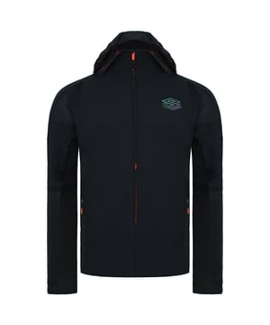 Umbro manga larga zip up black pro entrenamiento para hombre la chaqueta híbrida de élite 65840g cmm