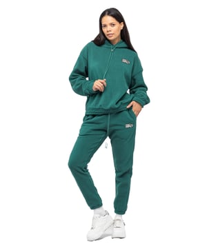 Tom Barron Damen-Fleece-Trainingsanzug mit Abzeichen