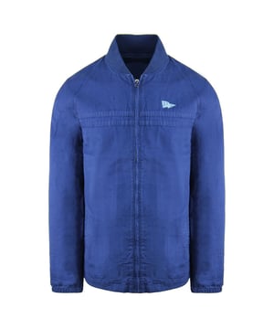 Vans Off The Wall Long Sleeve Zip Up Collared Blue Herenjas V0PIFWC