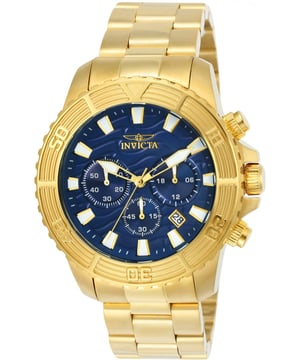 Das Invicta 24001 hat ein 45 millimeter Edelstahl gehäuse mit einem blauen Zifferblatt.
Dieses Modell wird von einem präzisen  Quarzuhrwerk angetrieben.
10 bar Wasserdichtigkeitszertifizierung.
Dieses Modell ist von der Invicta Pro Diver Kollektion.

2 Jahre Garantie.