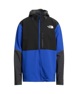 North Face Blue Coat, Zip Closure, Logo On Chest, Matieral : 91% Polyester, 9% Elastane, Zip Closure Pocket On Chest, Elasticated Sleeve Endings And Waist, Lightweight Jacket