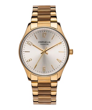 This Orphelia Fashion Oxford Analogue Watch for Women is the perfect timepiece to wear or to gift. It's Gold 30 mm Round case combined with the comfortable Gold Stainless steel watch band will ensure you enjoy this stunning timepiece without any compromise. Operated by a high quality Quartz movement and water resistant to 3 bars, your watch will keep ticking. REFIND DESIGN: Orphelia Fashion Analogue watch with a Miyota Japanese Quartz movement will provide you with a great feeling. It's an amazing gift for your relatives and friends PREMIUM QUALITY: By using high-quality materials  Glass: Mineral Glass  Case material: Stainless steel  Bracelet material: Stainless steel- Water resistant: 3 bars COMPACT SIZE: Case diameter: 30 mm  Height: 8 mm  Strap- Length: 19 cm  Width: 13 mm. Due to this practical handy size  the watch is absolutely for everyday use-Weight: 55 g