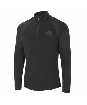 Umbro logo gráfico manga larga negra 1/4 zip up mascf ptf top 65846g kmk