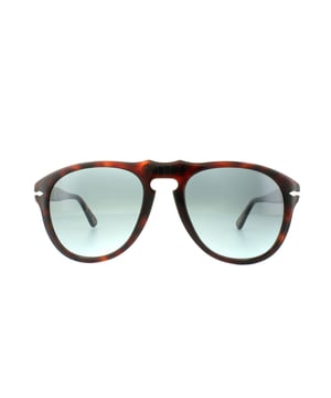 Persol Sunglasses 0649 24/86 Dark Havana Light Blue Gradient 54mm are technically innovative as well is impressively stylish with the Victorflex system that gives the bridge maximum flexibility with metal inserted into the acetate as seen on the bridge of these awesome Persol shades as well as the classic silver arrow on the temple. Steve McQueen has famously worn these superb Persol 649 sunglasses