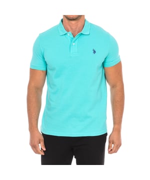 Short sleeve polo U.S. POLO ASSN.
 Lapel collar.
 Half-height button closure.
 Short sleeves with ribbed finish.
 Brand logo on the front side.
 Seams seen in tone.
 Composition: 100% cotton
 Care:
Wash at maximum temperature 30º.
 Iron at low temperature.
 Do not use bleach.
 Do not use dryer.
 Do not dry clean.