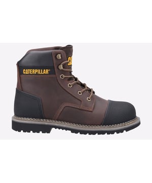 De Powerplant Safety Boot van Cat met extra S3 veiligheidskenmerken. Inclusief extra midsole bescherming, met rubber versteviging bij de tenen en de hiel. Goodyear-in elkaar zetten en driedubbel gestikte naden zorgen voor duurzaamheid.
- Iconische en klassieke veterschoen CAT Goodyear-in elkaar zetten Veiligheidsboot
- Premium volnerf waterdicht lederen bovenwerk
- Gevoerde PU-kraag voor comfort
- Driedubbel gestikte naden
- Gemodelleerde rubberen bump en hielbeschermer voor verbeterde bescherming
- Goodyear-in elkaar zetten nitrile rubberen buitenzool
- Buitenzool hittebestendig tot 300 graden
- Brandstof- en oliebestendige buitenzool
- Energieabsorberende hiel
- Antistatisch