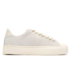Step Up Your Eco-game With The Good News Slimer Trainers. Sporting A Sleek Natural Hue, These Court-inspired Kicks Boast A 100% Recycled Mesh Lining, Ensuring Your Steps Tread Lightly On The Planet. Crafted With Breathable, Cushioned Footbeds And A Unique Round-toe Shape, They Offer Unmatched Comfort. The 100% Copper Eyelets Add A Refined Touch, While The Robust Rubber Soles Promise Enduring Style. Stride With Pride In These Sustainable Standouts That Don't Compromise On Looks Or Values.