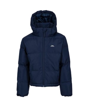 Bündchen: Elastisch. Mit Kapuze. Langärmlig. Kapuzenmerkmale: Abnehmbar. Taschenart: Zwei Seitentaschen, Reißverschluss. Durchgehender Reißverschluss. Stil: kurz geschnitten. Design: Logo. Wattiert, Gesteppt. Gewebe: gewebter Stoff.