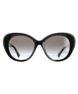 Valentino Butterfly Dames Zwart Havana Grijs Gradient VA4113 Zonnebrillen VA4113 zijn een elegante vlinderstijl gemaakt van lichtgewicht acetaat. Het Valentino -embleem is voorzien van de tempeltips voor merkauthenticiteit.