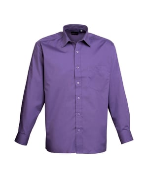 65% Polyester, 35% Katoen. Stof: Popeline. Ontwerp: Eenvoudig. Zakken: 1 borstzak. Sluiting: Knoopsluiting. Manchet: geknoopt, manchetknoop. Mouwtype: Met lange mouwen. Halslijn: Verstevigde kraag. Zoom: Recht. Ruginzet, Onderhoudsvriendelijk, Zelfkleurende knopen. 105gsm. Duurzaamheid: Amfori, BSCI, Oeko-Tex Standard 100 Gecertificeerd, REACH, Sedex, WRAP Gecertificeerd. Geschikt voor: Borduurwerk, zeefdruk, transferdruk.