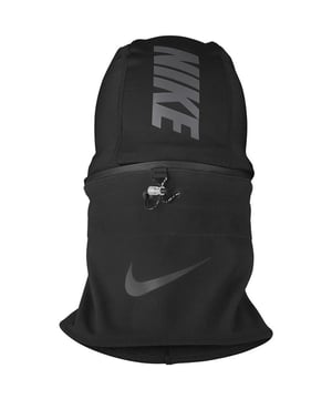 41% Nylon, 38% Polyester, 12% Elastane, 6% Polyurethane, 3% Zinc Alloy. Design: Contrast Colour, Logo, Plain, Text. 3 Panel. Fabric Technology: Breathable, Dri-FIT, Lightweight, Moisture Wicking, Ventilated, Water Repellent, Wind Resistant. Fastening: Adjustable, Drawcord. Convertible, Fleece Panel, Neck Warmer, Removable Hood.