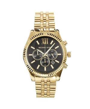 EAN 4051432748301. Michael Kors Lexington MK8286 is een geweldig en zeer indrukwekkend herenhorloge. Het materiaal van de kast is PVD verguld en de zwarte wijzerplaat geeft het horloge die unieke look.