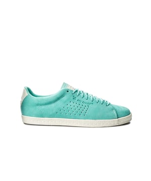 Le Coq Sportif Charline Lace-Up Green Leede Cuero Womens Entrenadores 1810064