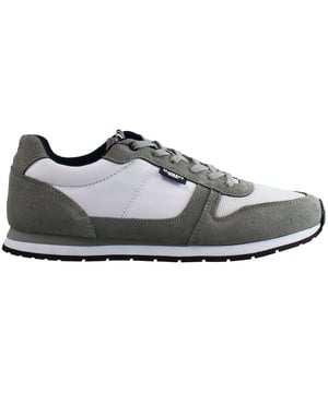 Hackett Eyelet Lace-Up Grey Synthetic Mens Trainers HMS20880 836