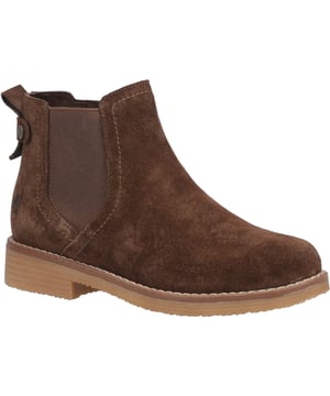 Worry Free Water Resistant suede chelsea boot. Maddy features cosy fleece lining and a cushion comfort memory foam insole, with an inside-zip and elastic gusset for comfortable wear. Also available in children's sizes to match your mini-me.