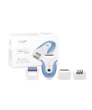 "Professionele epilator met drie koppen
voor perfecte ontharing  
PEELING ACCESSOIRE
Verwijdert eenvoudig dode cellen en zorgt voor een zachte huid.
 TRIMMER ACCESSOIRE
Trimt de haren en bereidt de huid voor op perfecte ontharing. 
ONTHARINGSACCESSOIRE
Verwijdert zelfs de kortste haartjes snel en gemakkelijk.  
TECHNISCHE KENMERKEN
220~240 V - 50Hz - 3W
- Gewicht: 120 gr.
- Afmetingen: 240 x 172 x 50 mm.
"