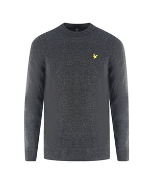 Lyle & Scott lambswool Knitted Dark Grey Sweater. Stay in comfort and style with the Lyle & Scott Branded jumper. This jumper fits true to size and features the signature Lyle & Scott brand logo. Making a statement never looked or felt so good!. Elasticated Hem and Cuffs, Crew Neck Jumper, Lyle & Scott Grey Sweater. 80% Wool, 20% Polyamide, Brand Logo On Left Chest. Regular Fit, Fits True To Size. Style Code: KN1118V 398